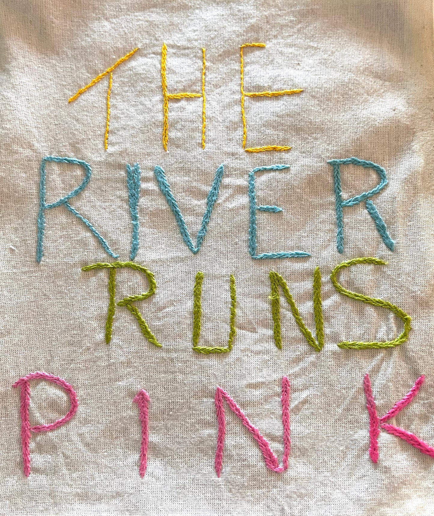 "The River Runs Pink". FREE SHIPPING